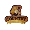 logo country avec plaque